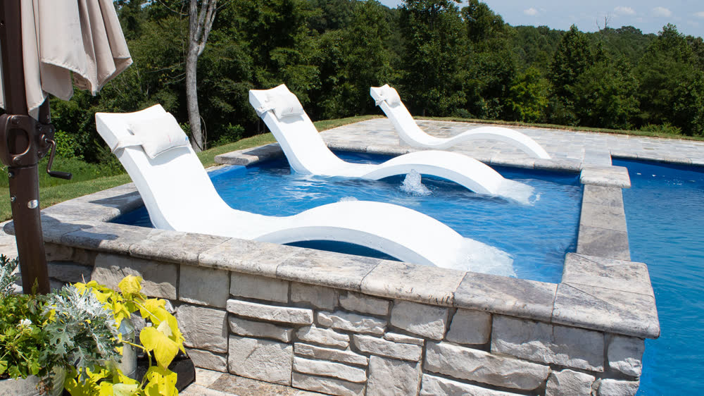 The Lagoon Tanning Ledge by Imagine Pools
