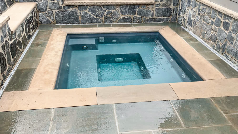The Mystique Spa fiberglass spa by Imagine Pools