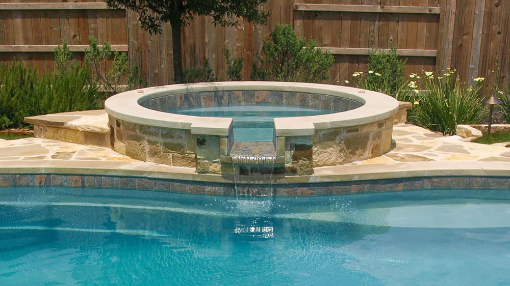 The Treasure Spa fiberglass spa by Imagine Pools