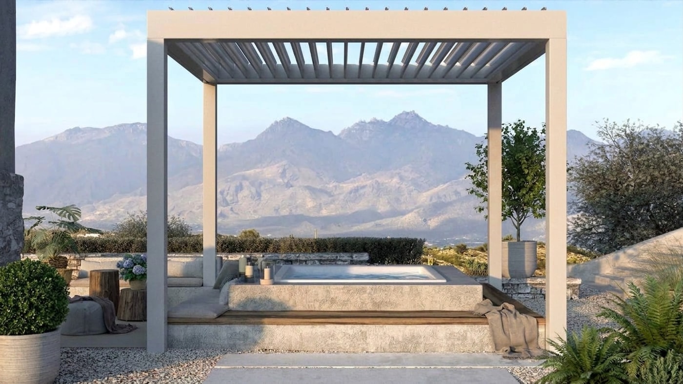 Outdoor Elements Swiftline aluminum pergola system