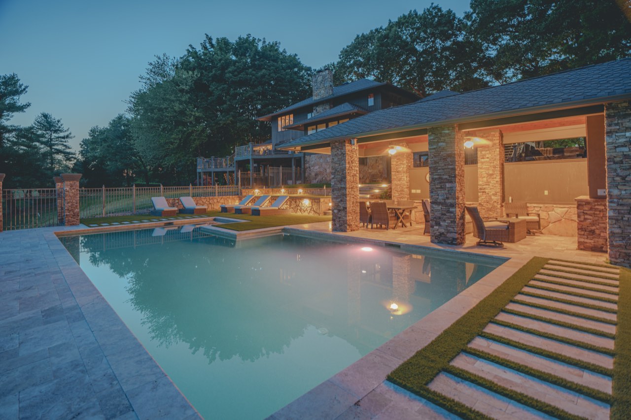 Twilight Pool & Glowing Stone Pavilion Lounge