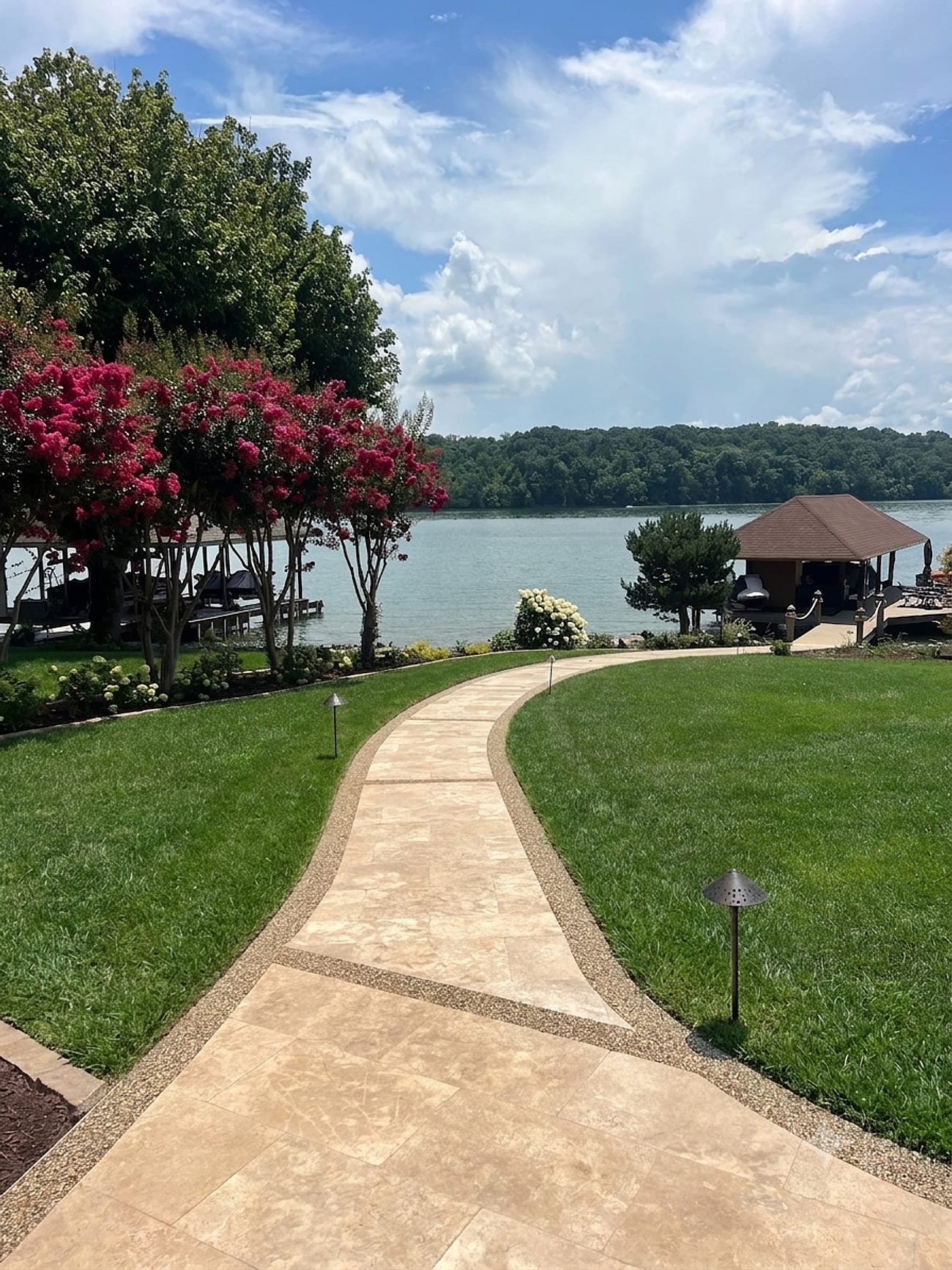 Fire & Water at Rarity Bay, Gunite Pool & Spa, Travertine, Fire & Water in Rarity Bay, Vonore TN - photo 11
