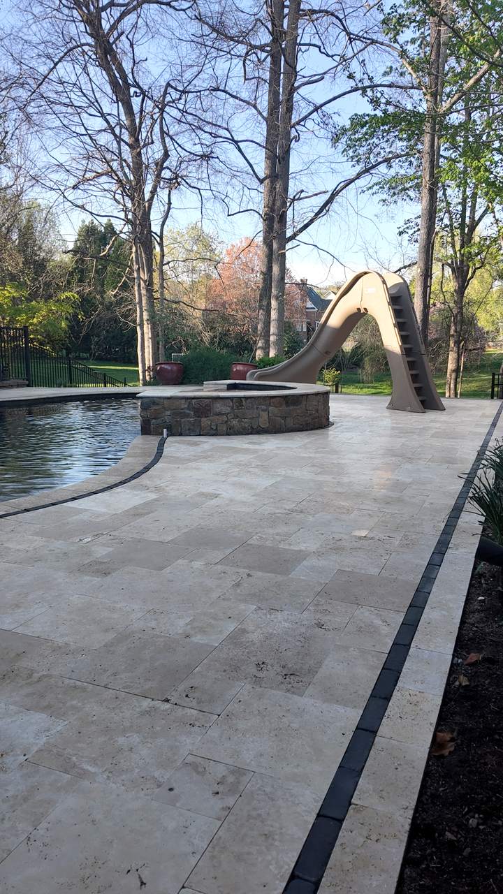 Golden Hour Retreat, Pool Renovation & Travertine Deck in Knoxville, TN - photo 6