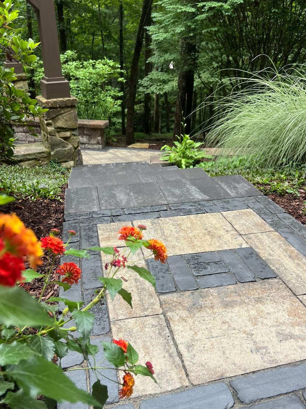 Reborn at Tennessee National, Two-Level Paver Patios, Walls & Lighting in Loudon, TN - photo 5