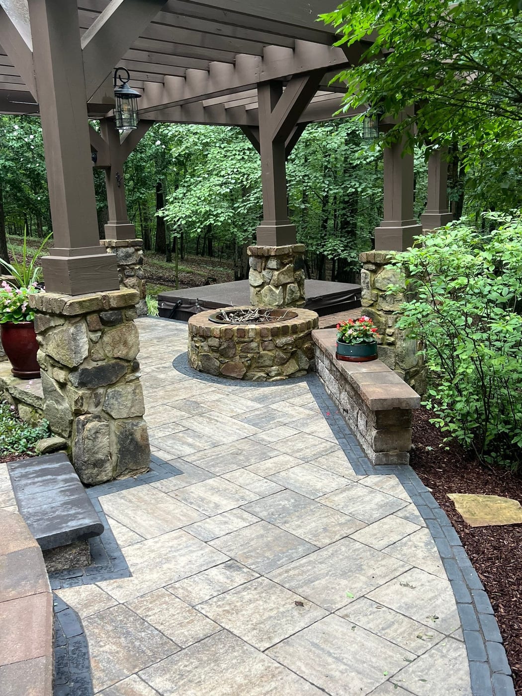 Reborn at Tennessee National, Two-Level Paver Patios, Walls & Lighting in Loudon, TN - photo 7