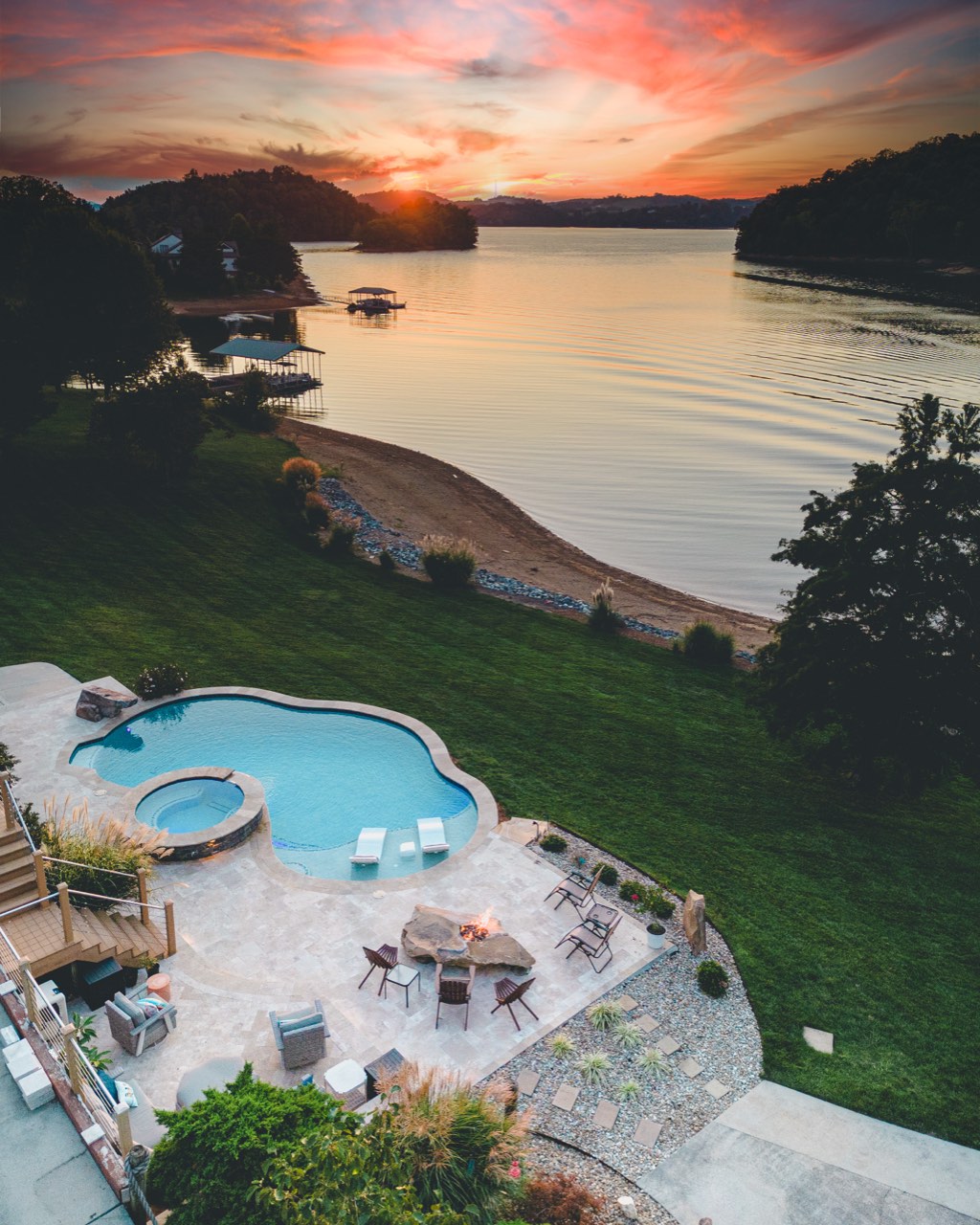 The Jumping Rock, Hardscape on a New Pool in East Tennessee - photo 1