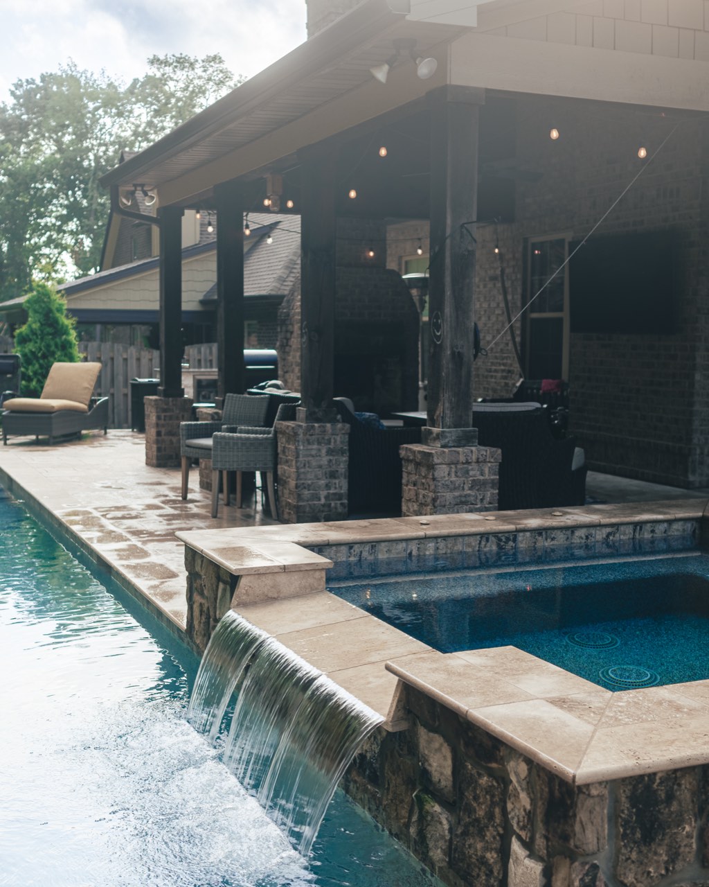 The Travertine Revival, Hardscape Redo, Travertine & Turf in East Tennessee - photo 3