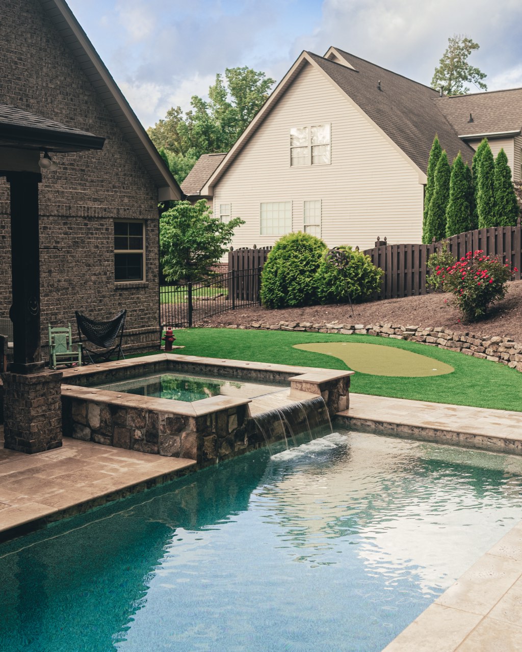 The Travertine Revival, Hardscape Redo, Travertine & Turf in East Tennessee - photo 5